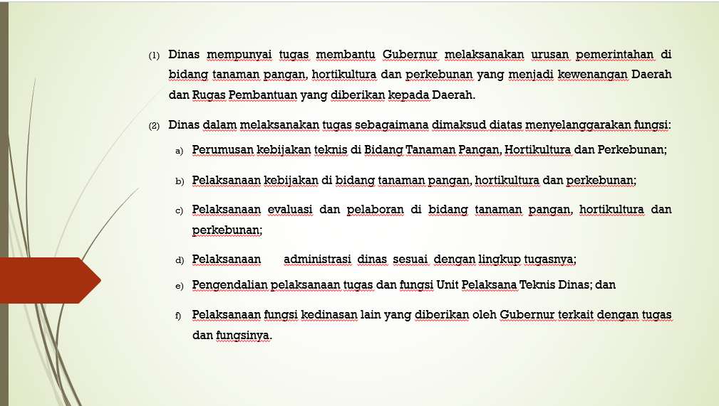 TUGAS DAN FUNGSI DINAS