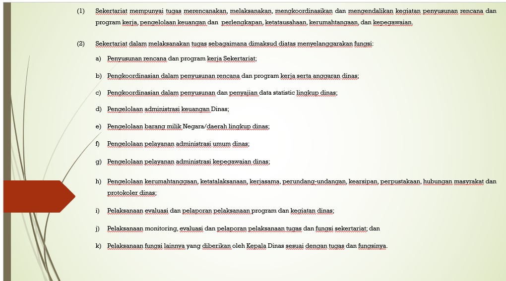TUGAS DAN FUNGSI SEKERTARIAT